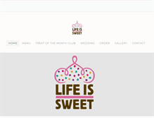 Tablet Screenshot of lifeissweetni.com